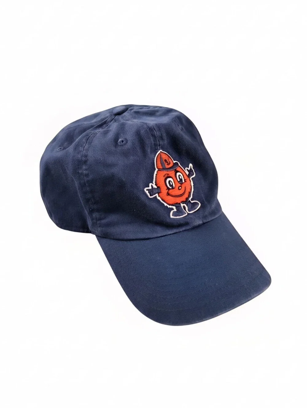 This NIKE Syracuse University Navy Cap with Orange Mascot and Red Swoosh